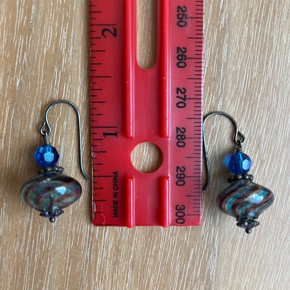 Glass Bead Earrings - Picture 2 of 2